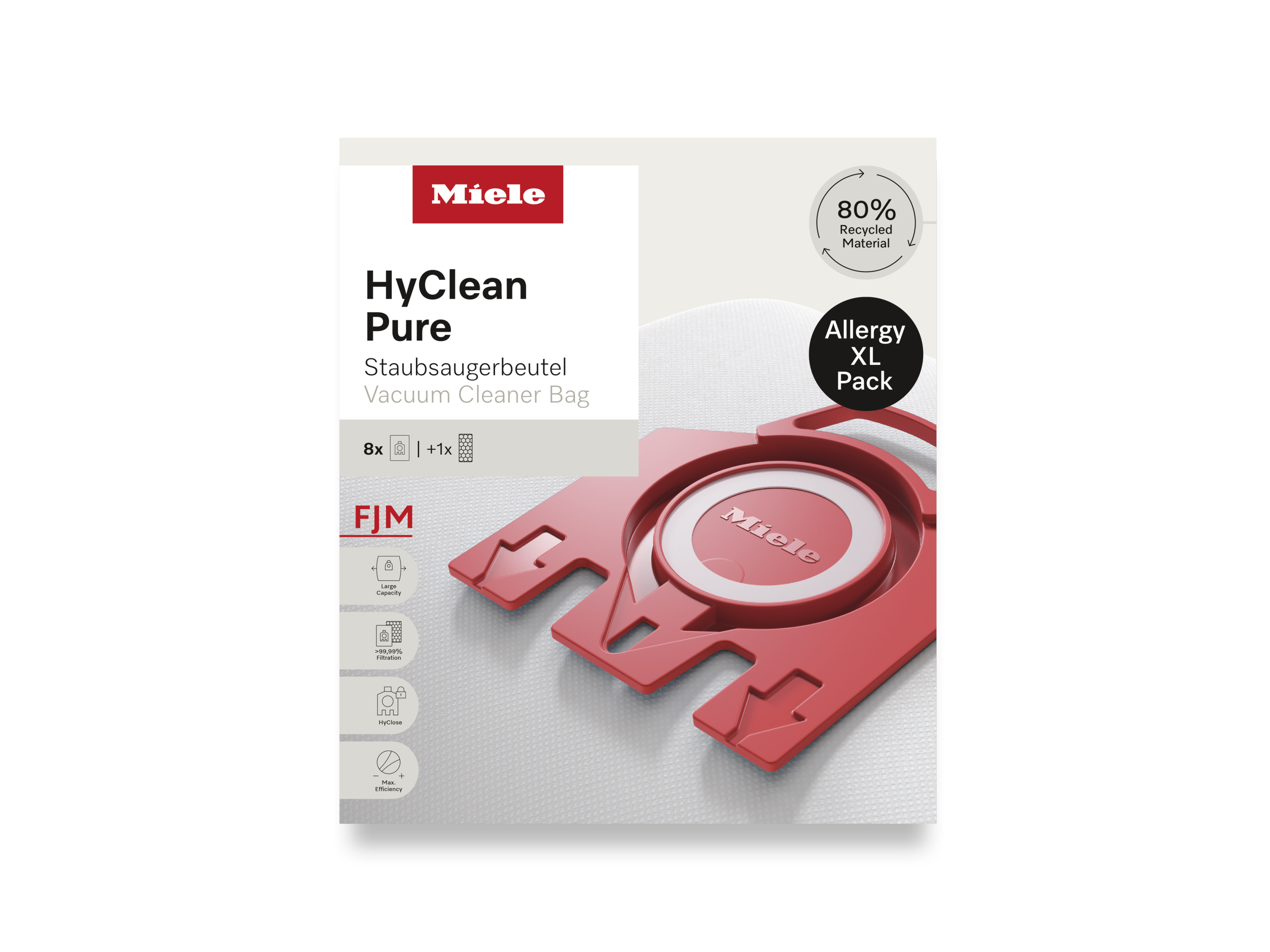 Комплект мешков-пылесборников HyClean Pure FJN Allergy XL Miele купить в Волгограде | Всегда в наличии! | Артикул 12498190 | Официальный сайт