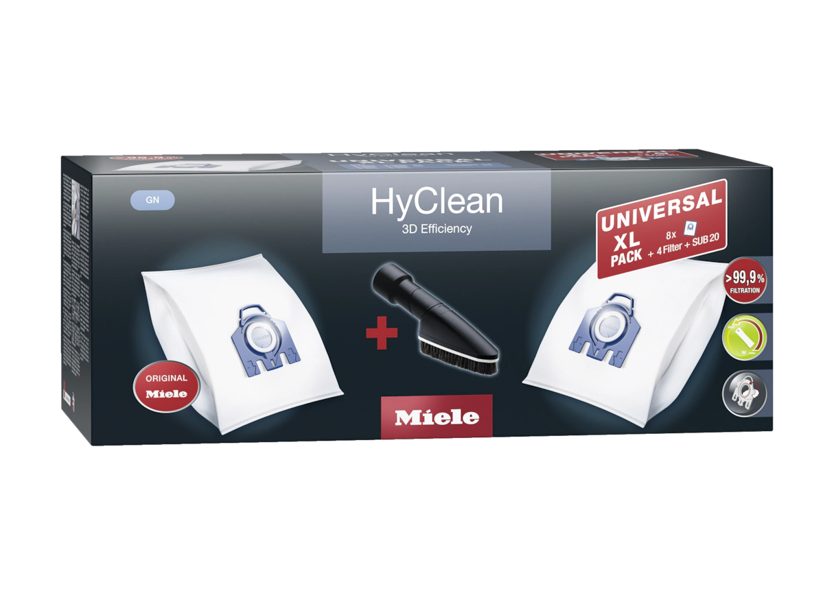 Комплект мешков-пылесборников Universal XL pack HyClean 3D GN Miele купить в Волгограде | Всегда в наличии! | Артикул 11476550 | Официальный сайт