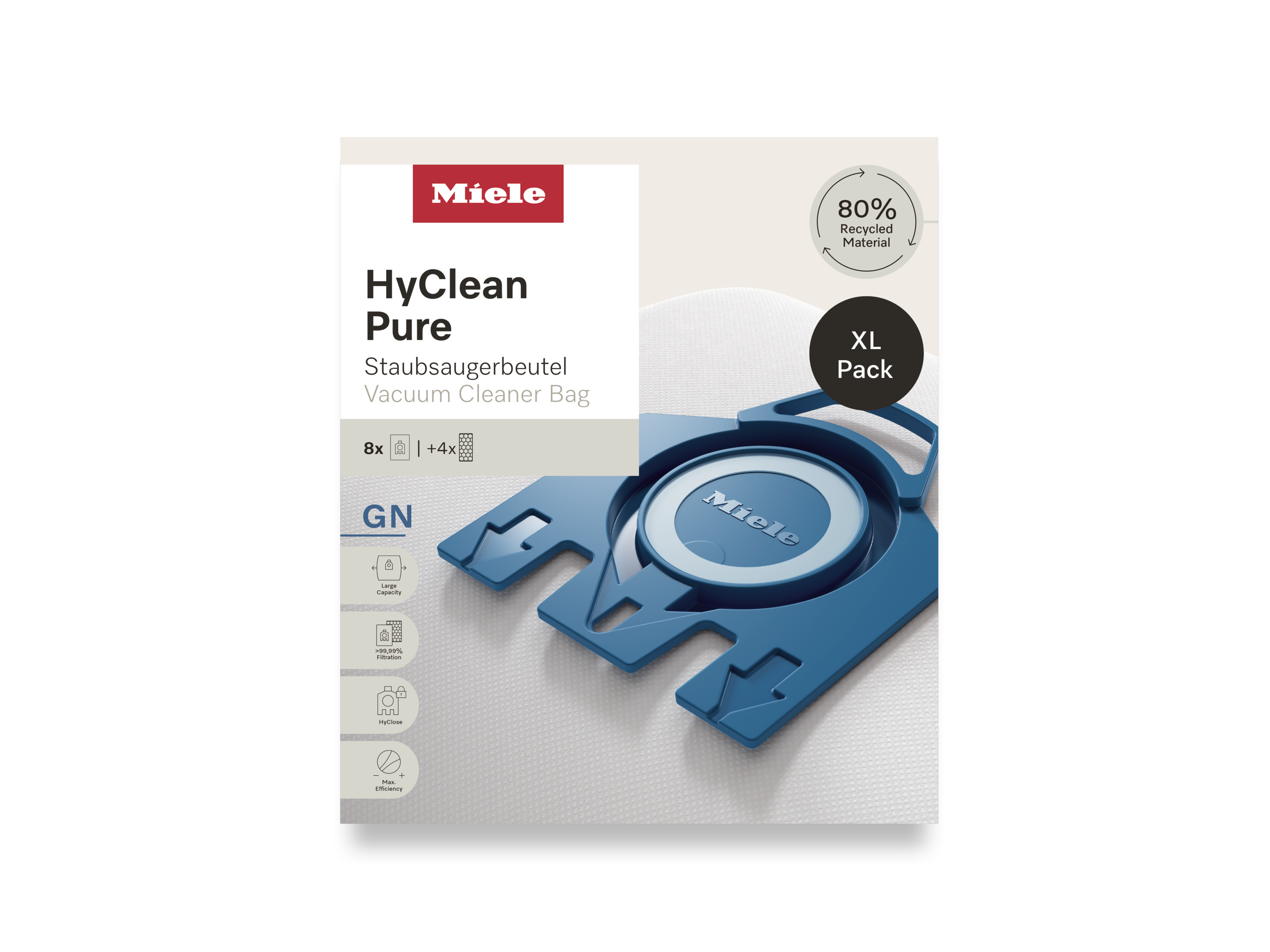 Комплект мешков-пылесборников HyClean Pure GN XL Miele купить в Волгограде | Всегда в наличии! | Артикул 12497870 | Официальный сайт