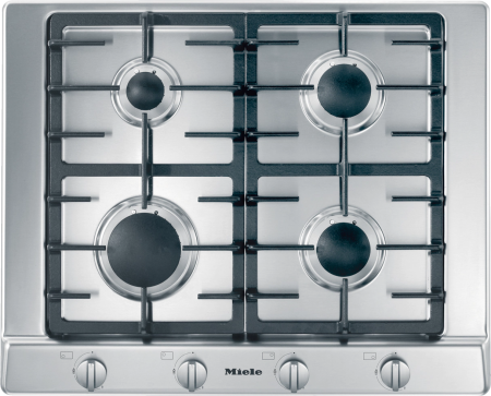 Миле Газовая панель конфорок KM 2010 сталь Miele