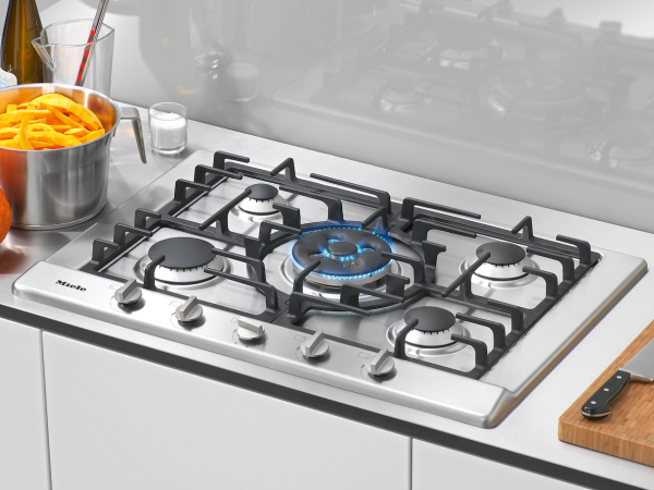 Миле Газовая панель конфорок KM 2034 сталь Miele